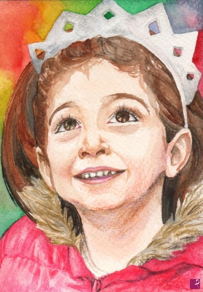 quadri in vendita online - Ritratto di bambina 2