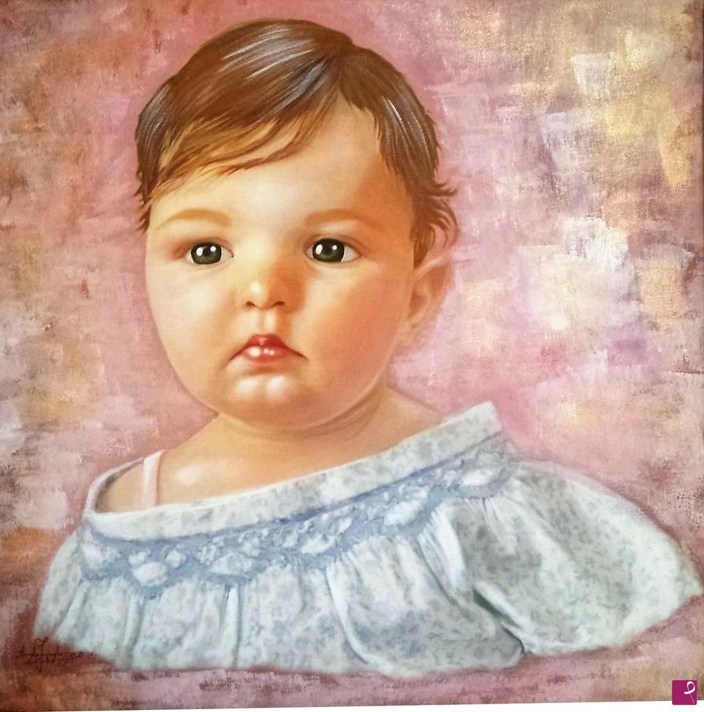 quadri in vendita online - ritratto di bambina