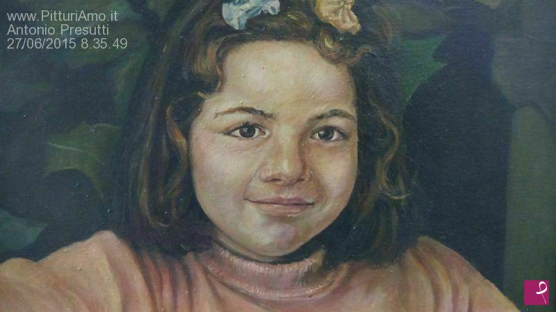quadri in vendita online - RItratto di bambina