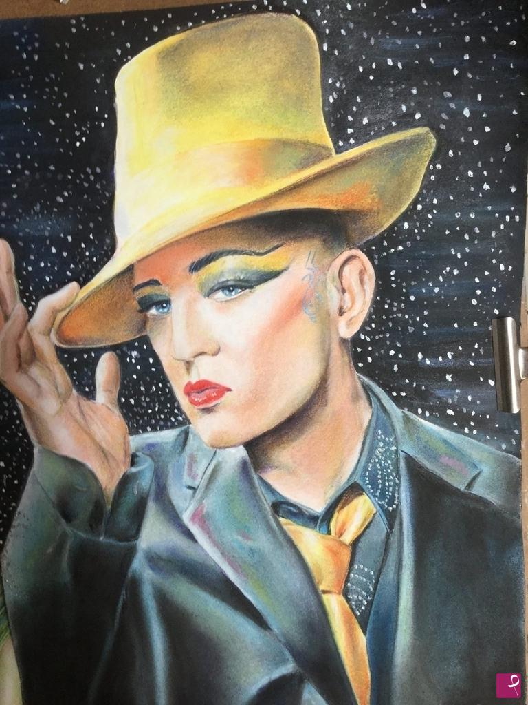 quadri in vendita online - Ritratto di Boy George