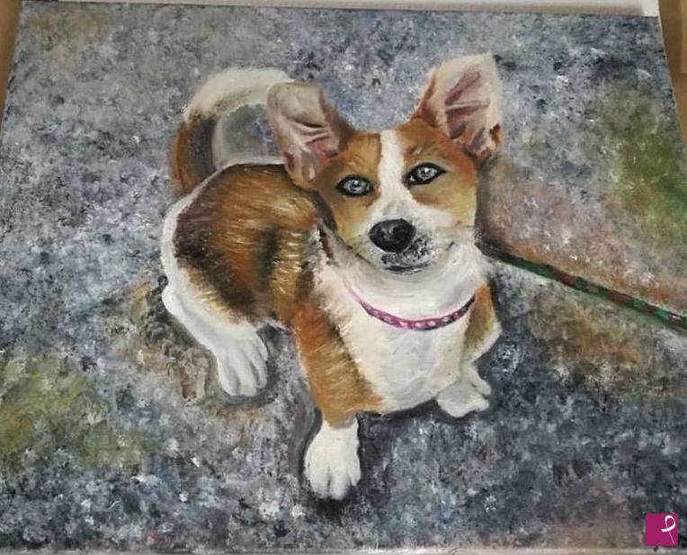 quadri in vendita online - Ritratto di cane