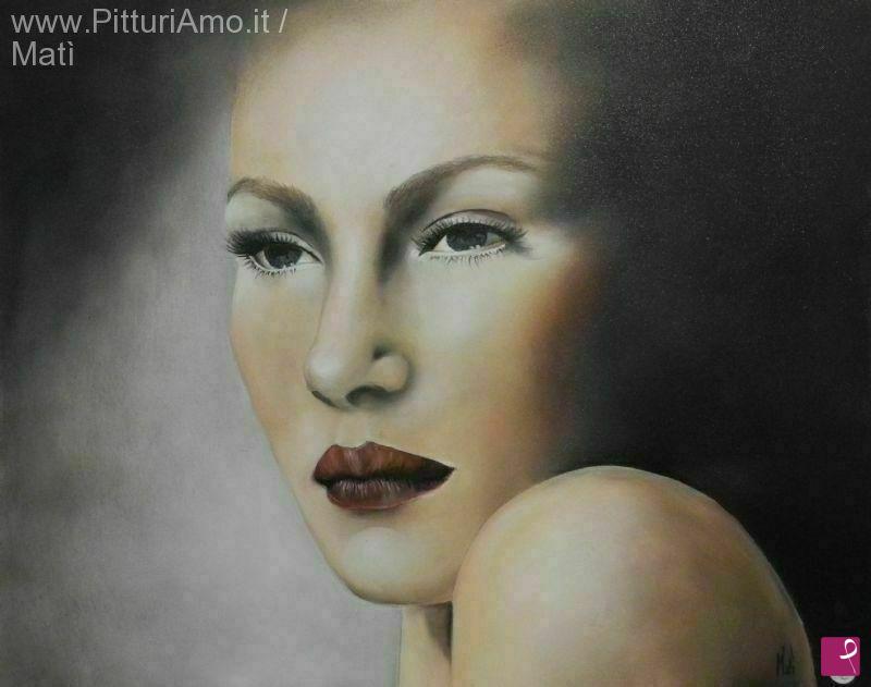 quadri in vendita online - Ritratto di donna
