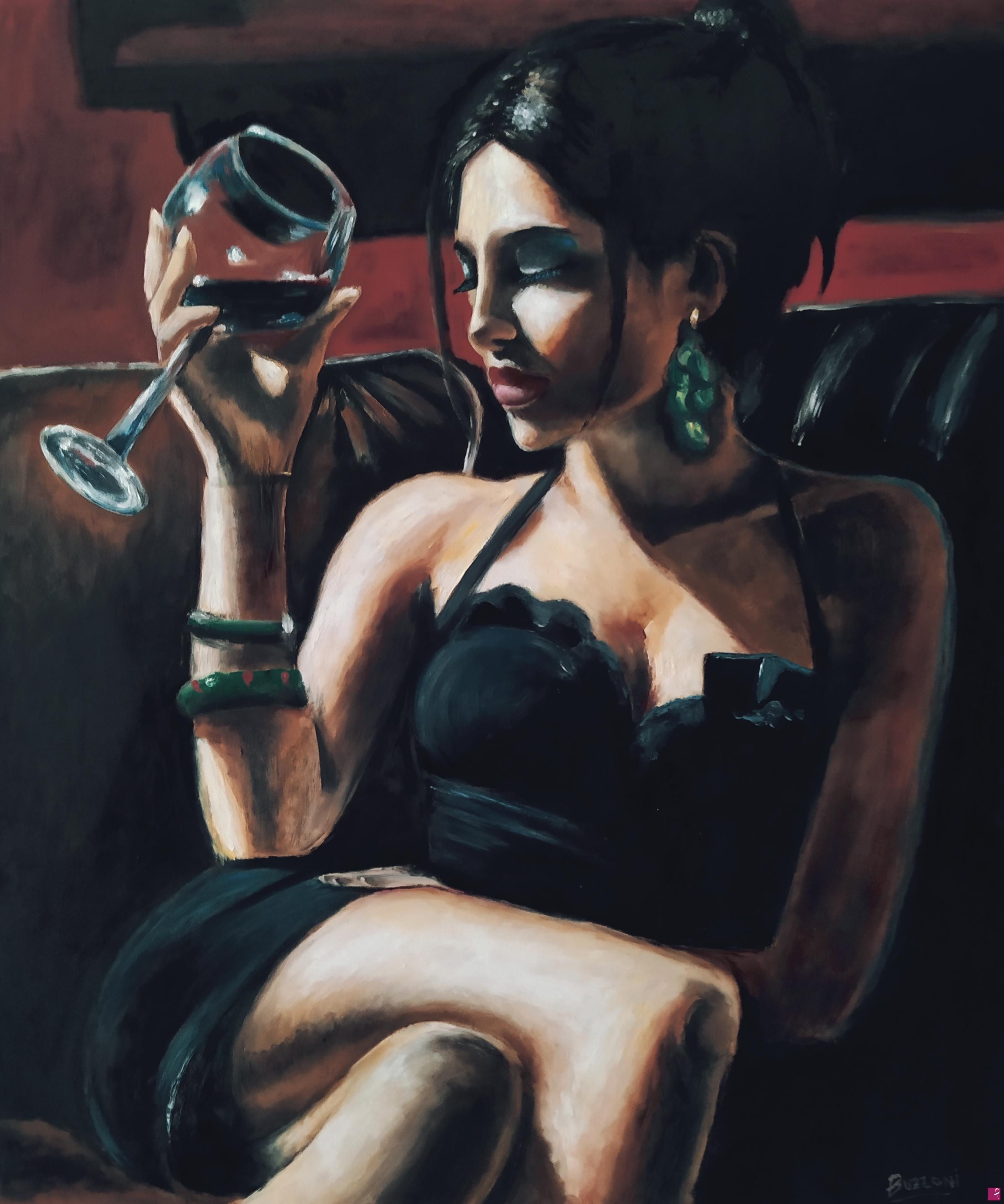 quadri in vendita online - Ritratto di donna by Buzzoni Filippo