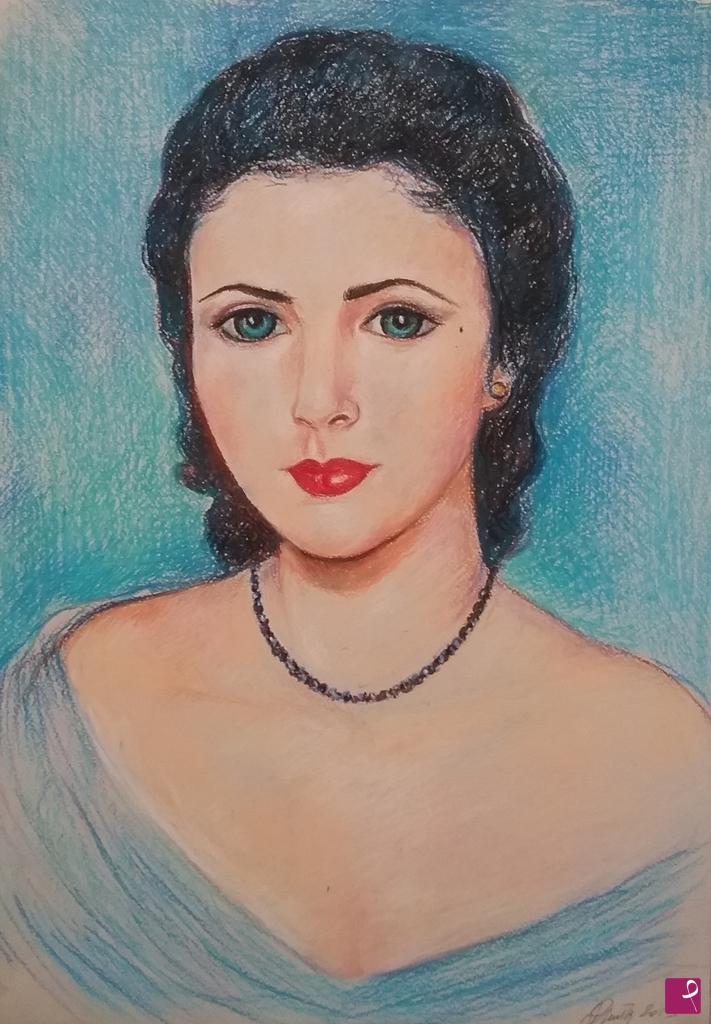 quadri in vendita online - Ritratto di Elizabeth Taylor