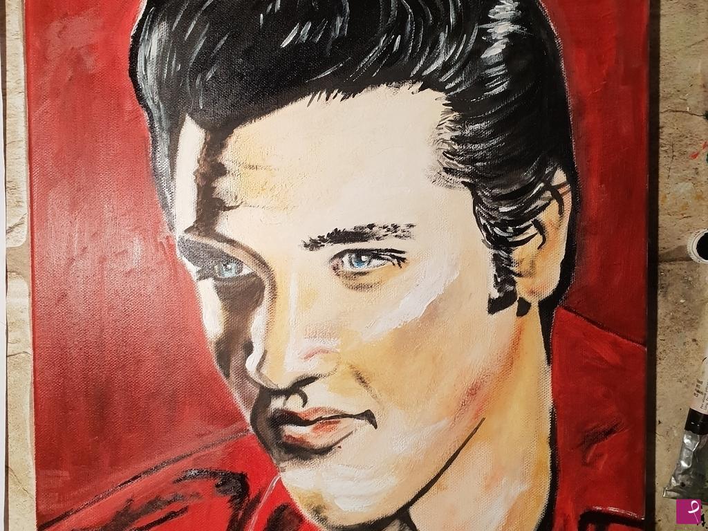 quadri in vendita online - Ritratto di Elvis Presley 