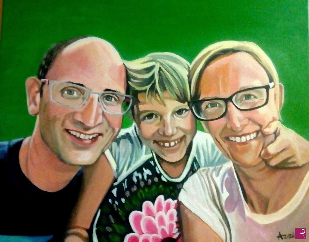 quadri in vendita online - Ritratto di famiglia