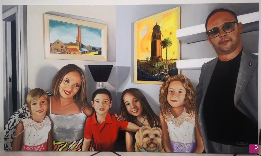 quadri in vendita online - Ritratto di famiglia 