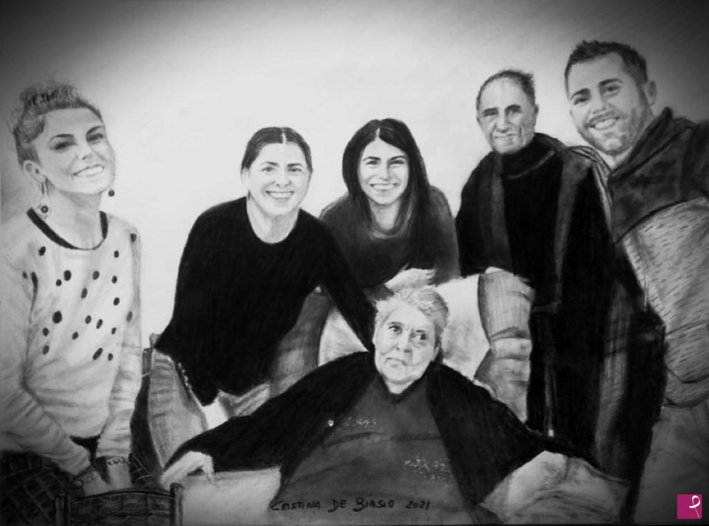 quadri in vendita online - ritratto  di  famiglia