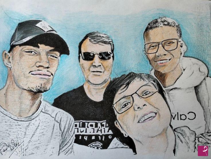quadri in vendita online - RITRATTO DI FAMIGLIA 