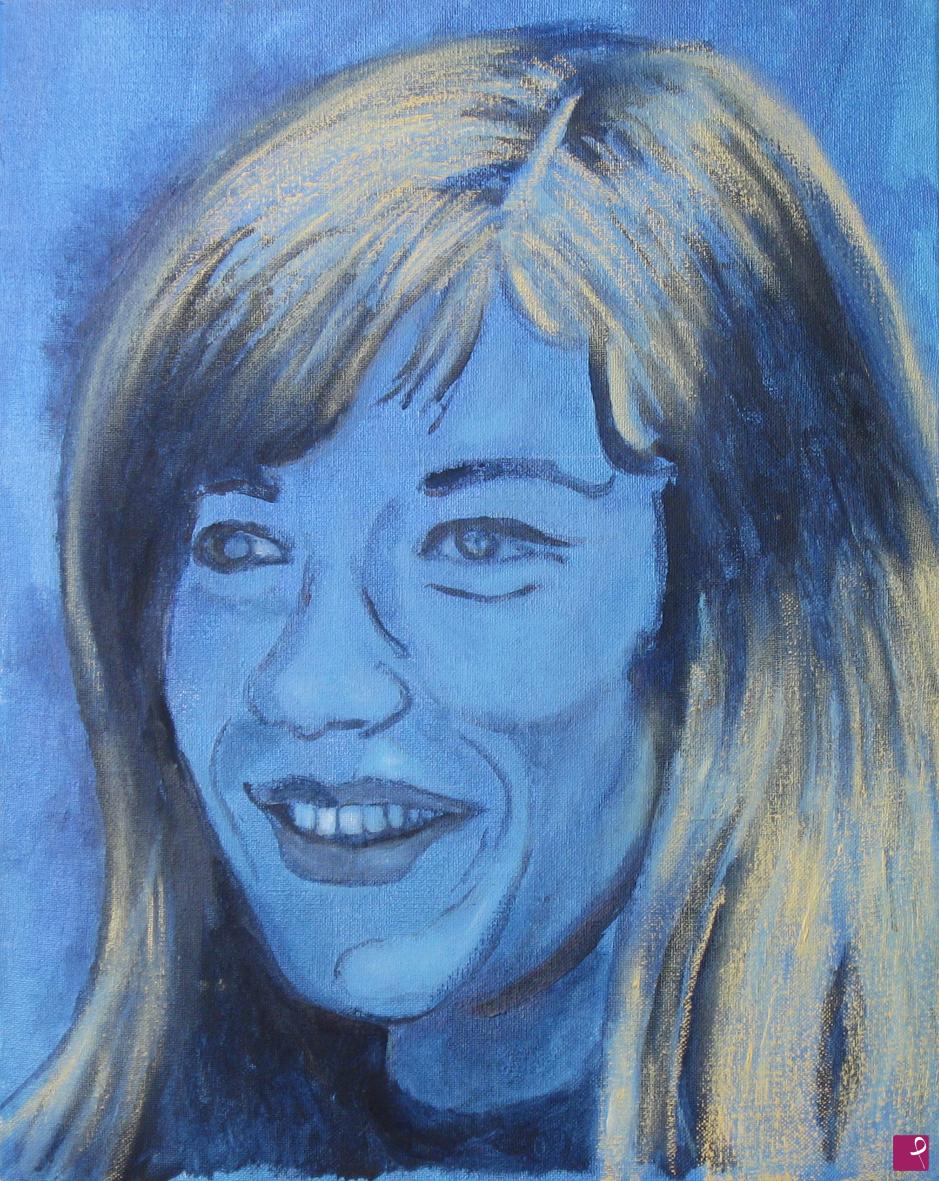 quadri in vendita online - "Ritratto di Francoise Hardy"