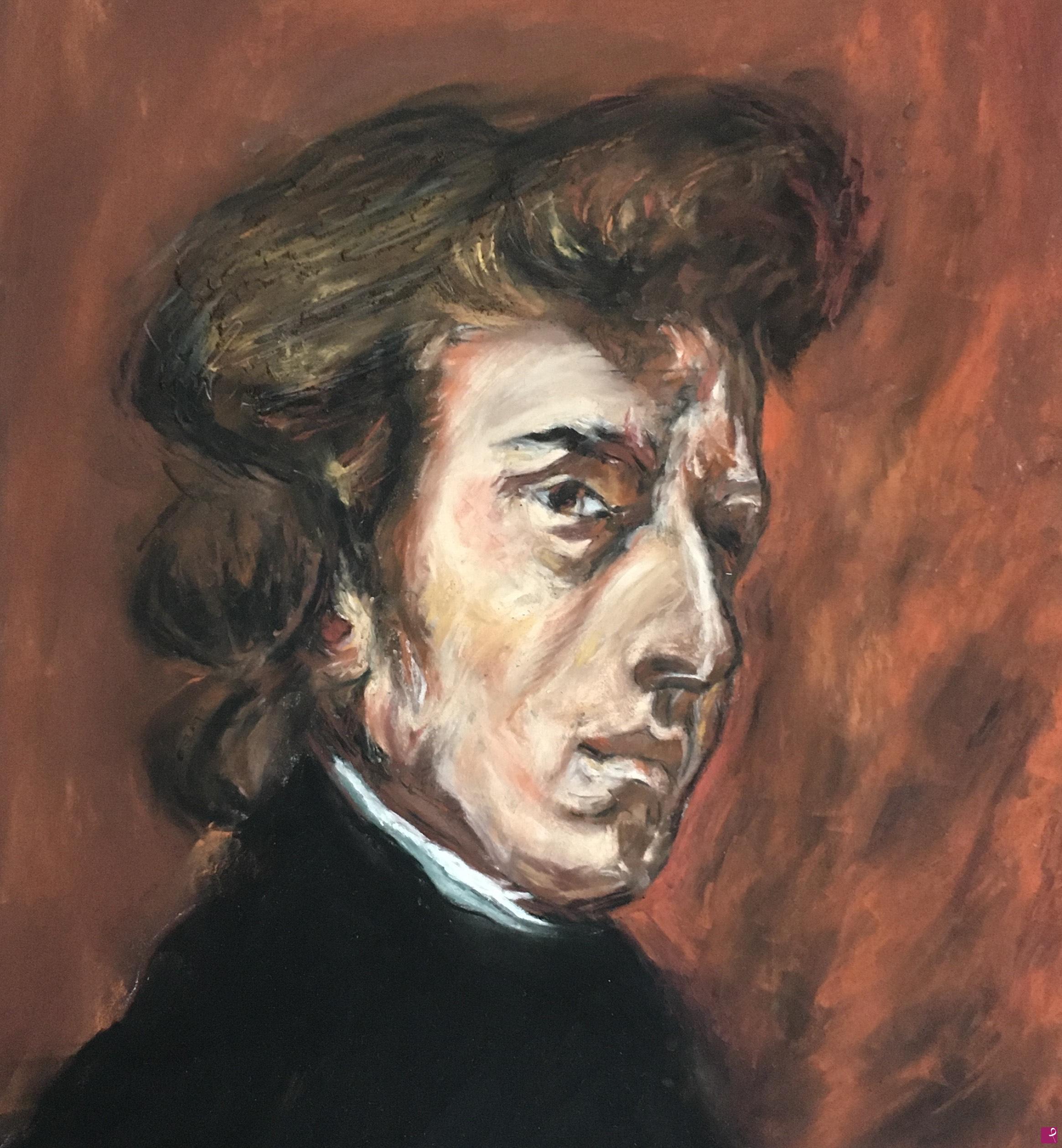 quadri in vendita online - Ritratto di Friederic Chopin