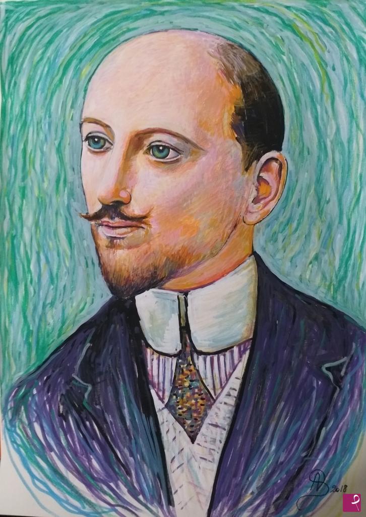 quadri in vendita online - Ritratto di Gabriele D'Annunzio 