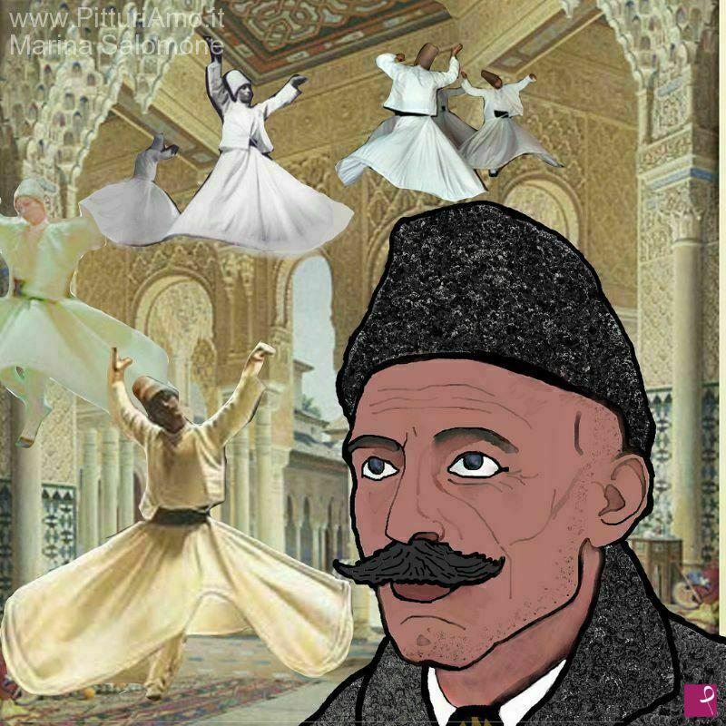 quadri in vendita online - Ritratto di Georges Ivanovič Gurdjieff