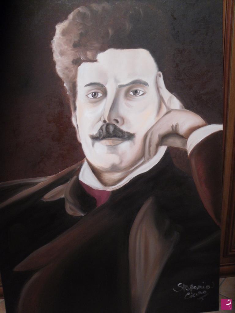 quadri in vendita online - Ritratto di Giacomo Puccini