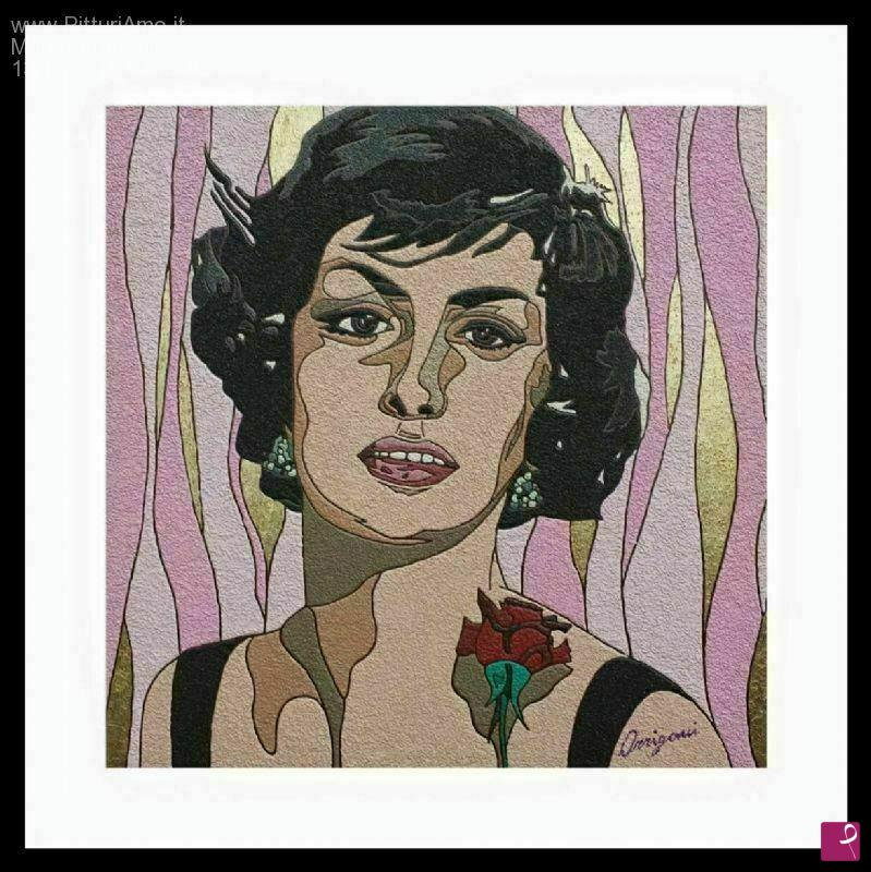 quadri in vendita online - RITRATTO DI GINA LOLLOBRIGIDA