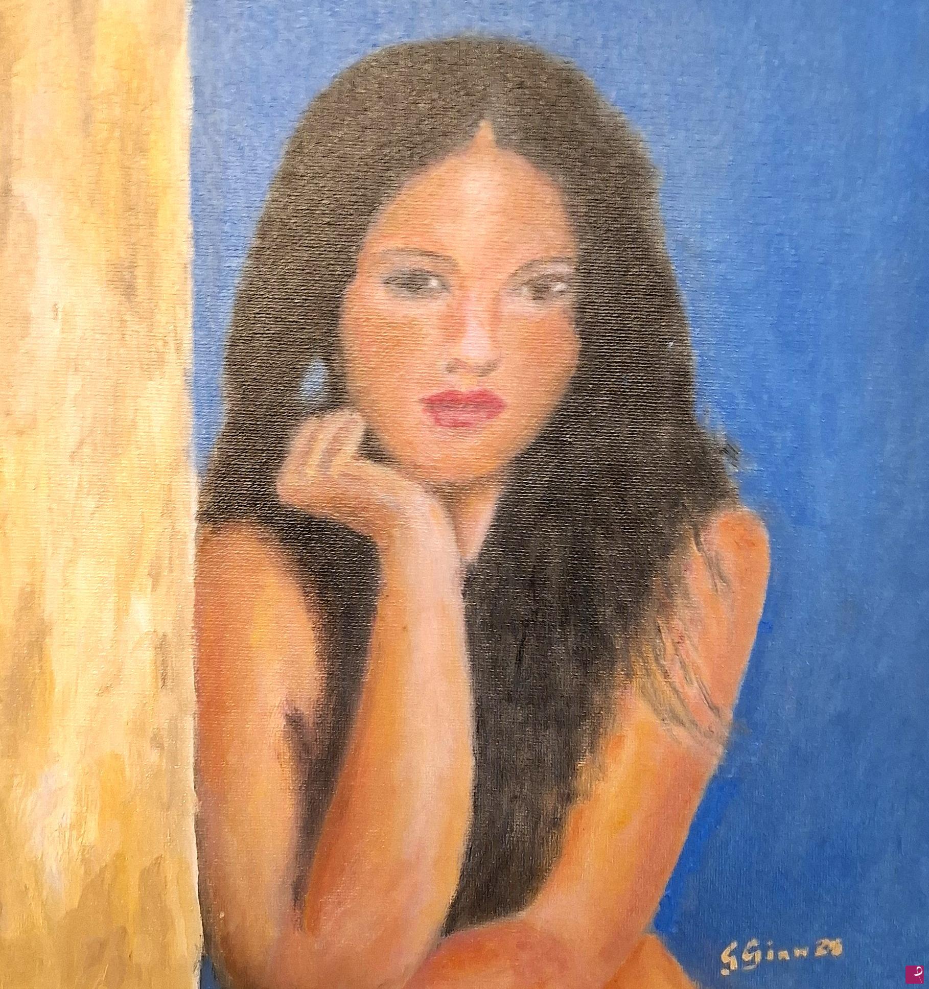 quadri in vendita online - Ritratto di giovane donna No. 4