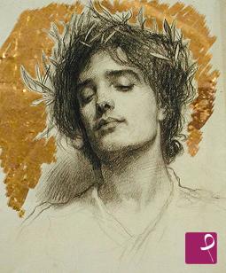 quadri in vendita online - RITRATTO DI GIOVANE UOMO - Portrait of youg man