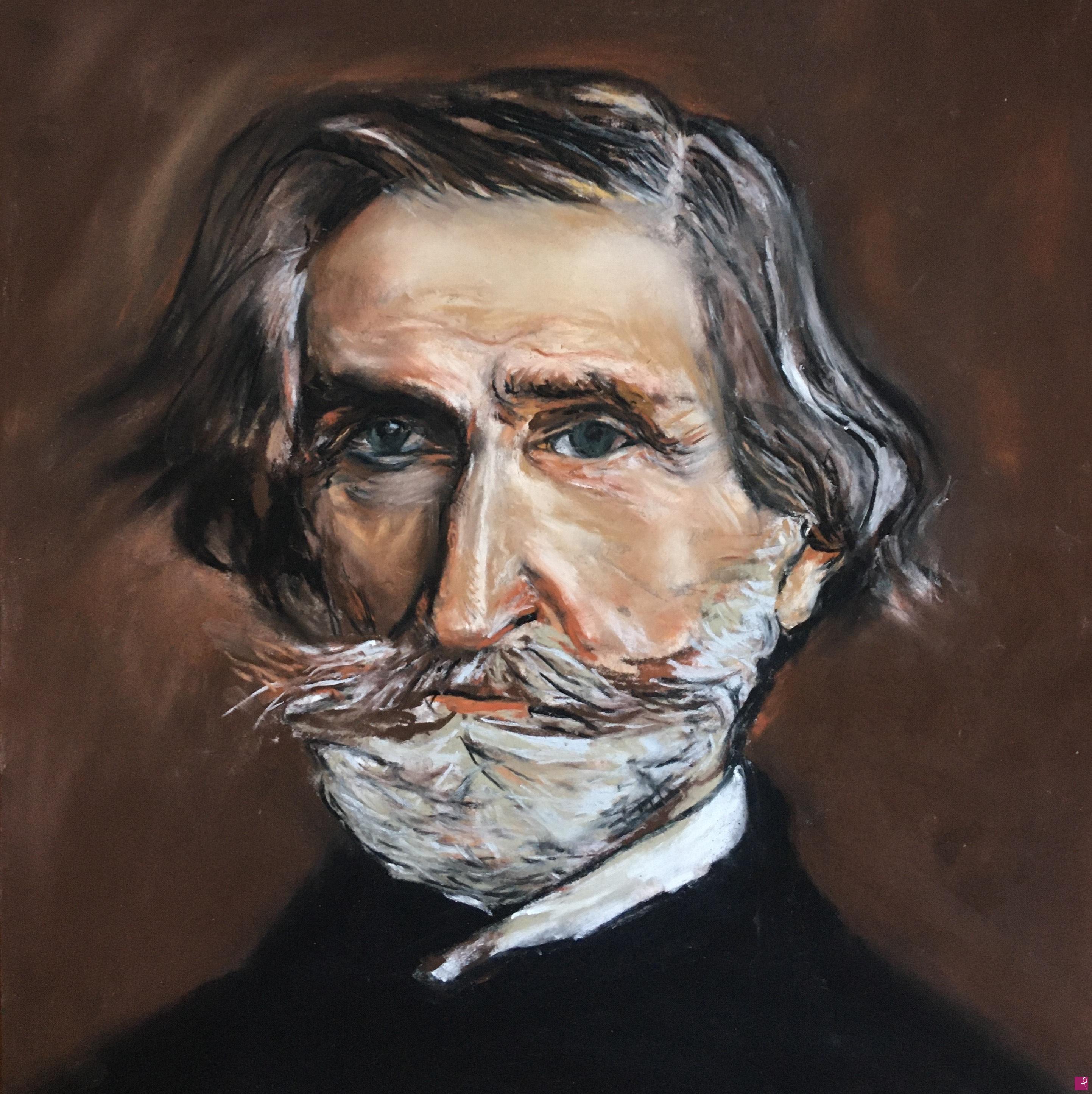 quadri in vendita online - Ritratto di Giuseppe Verdi