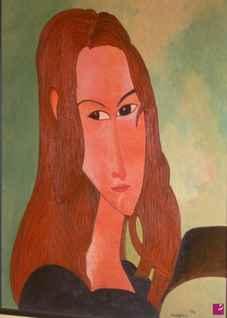 quadri in vendita online - ritratto di Jeanne Hebuterne - 2001