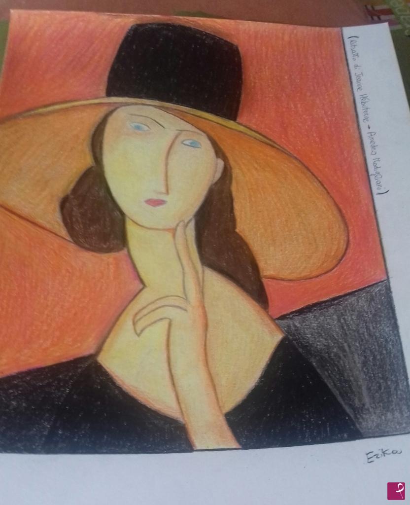 quadri in vendita online - Ritratto di Jeanne Hebuterne 