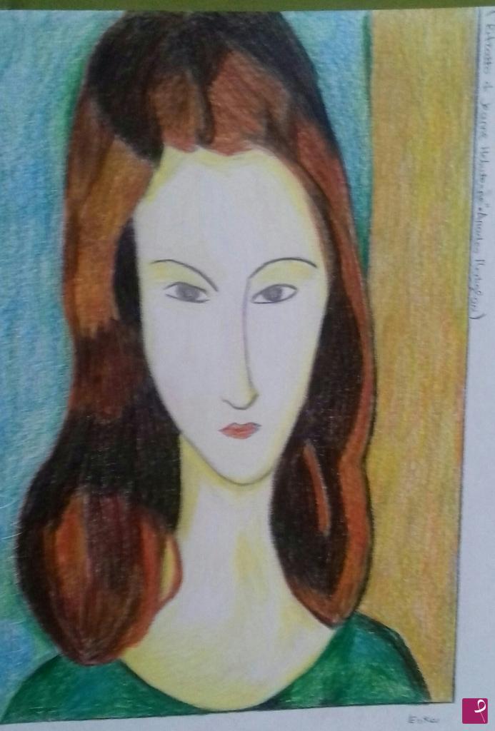 quadri in vendita online - Ritratto di Jeanne Hebuterne