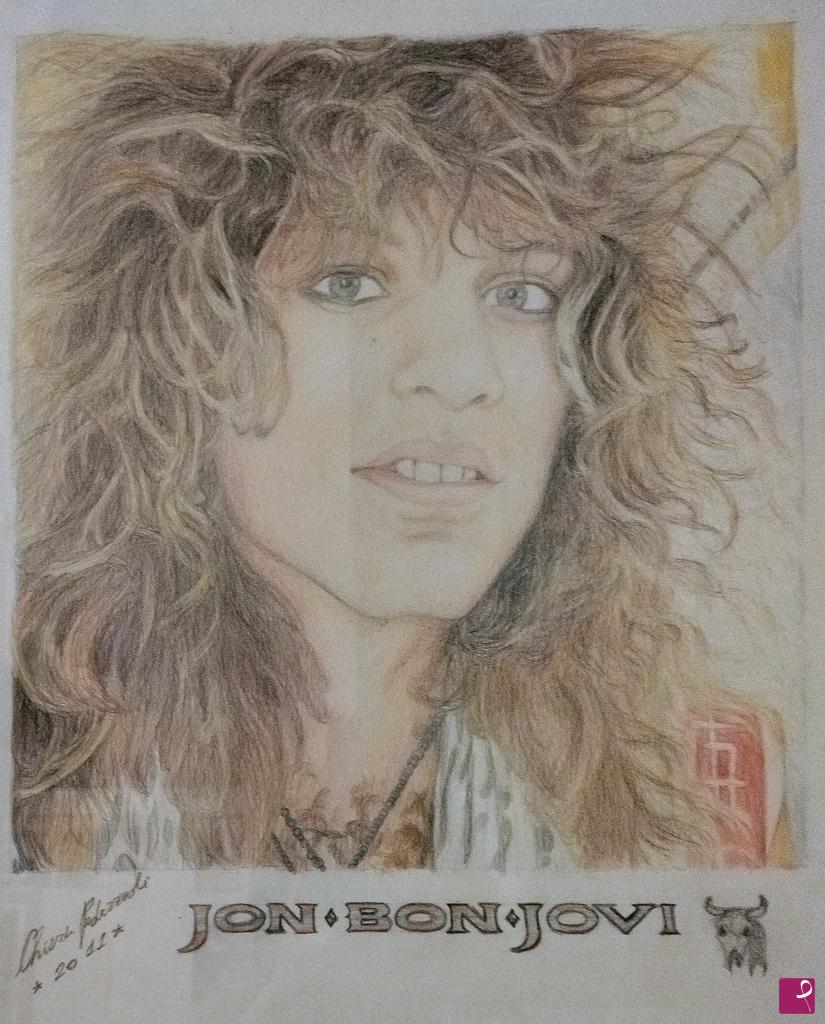 quadri in vendita online - Ritratto di Jon Bon Jovi primo piano