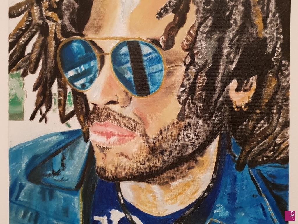 quadri in vendita online - Ritratto di Lenny Kravitz 