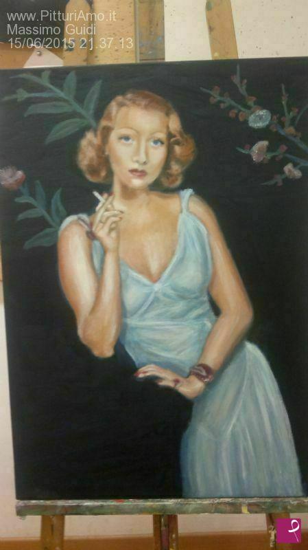 quadri in vendita online - Ritratto di Marlene Dietrich
