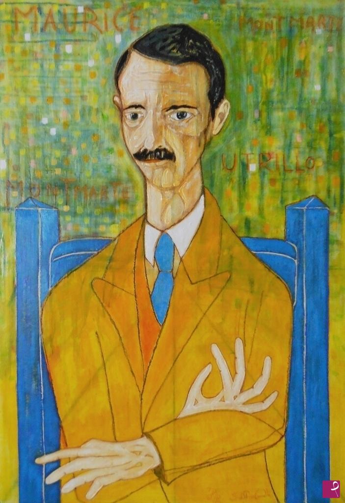 quadri in vendita online - Ritratto di Maurice Utrillo