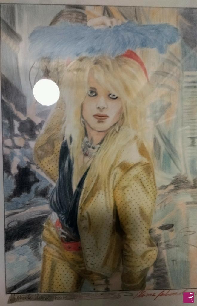 quadri in vendita online - Ritratto di Michael Monroe cantante degli Hanoi Rocks