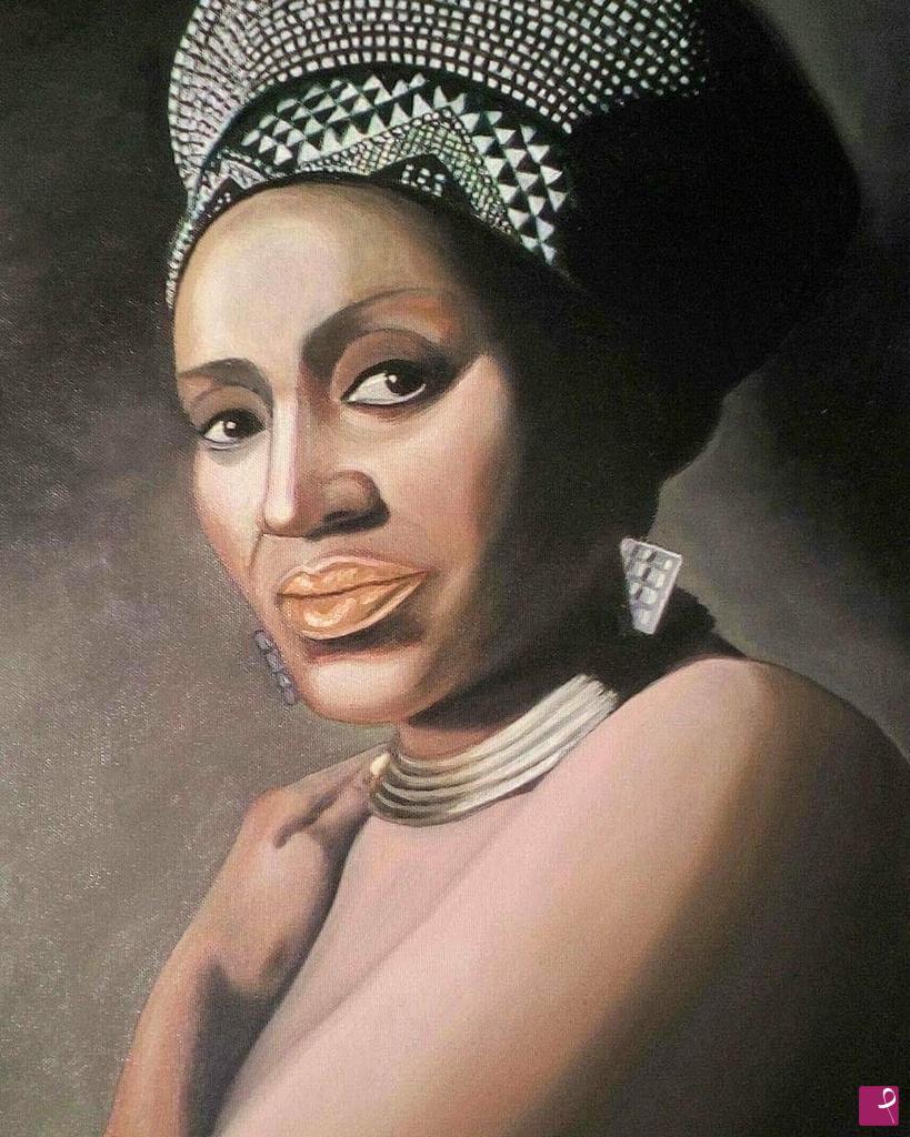 quadri in vendita online - Ritratto di Miriam Makeba