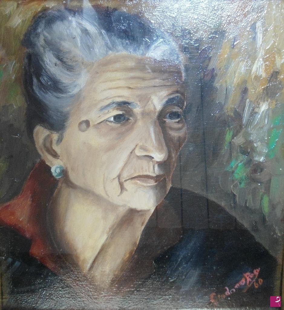 quadri in vendita online - Ritratto di nonna