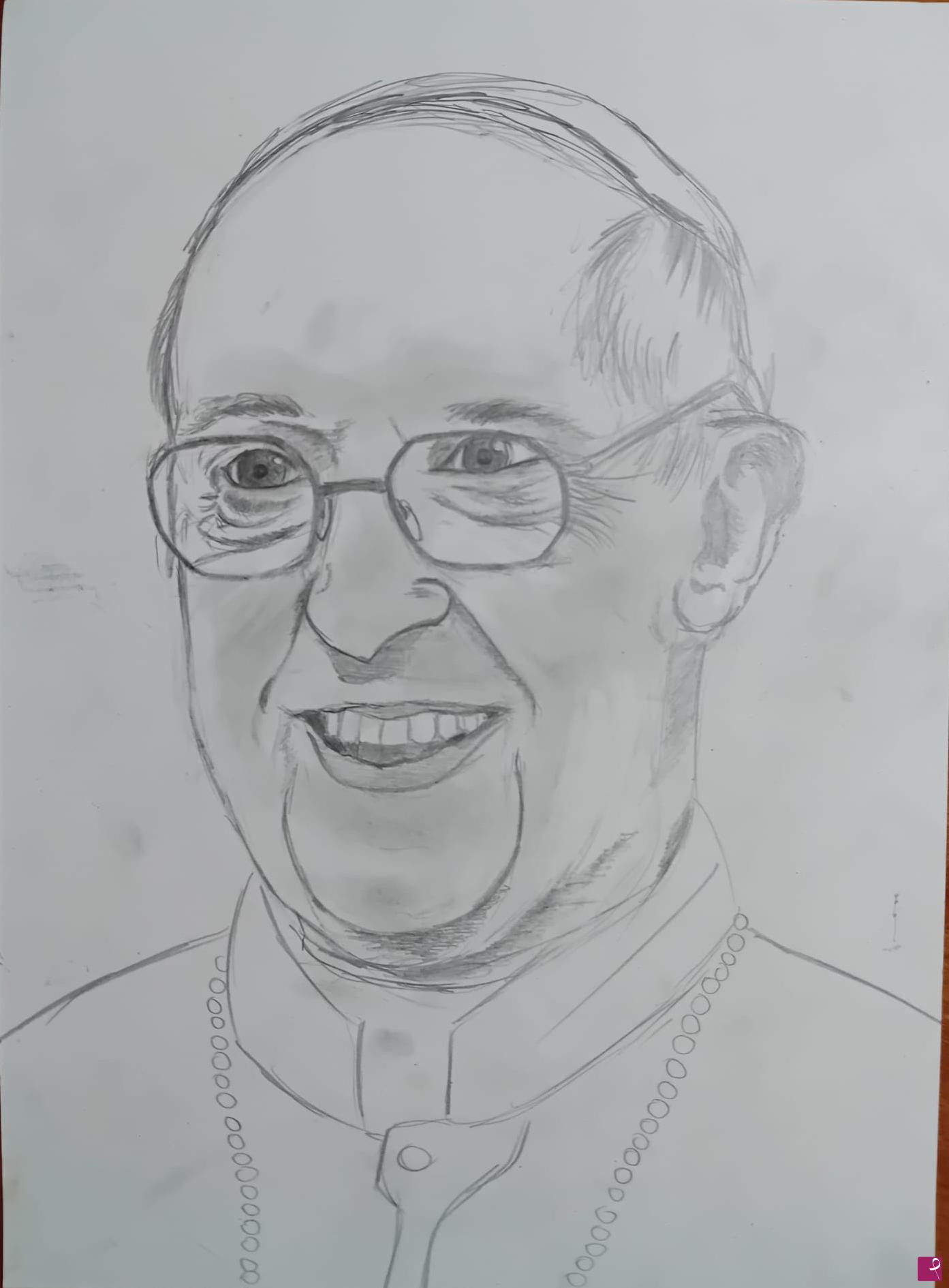 quadri in vendita online - Ritratto di Papa Francesco