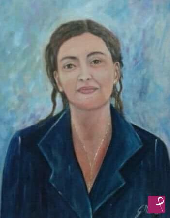 quadri in vendita online - Ritratto dì ragazza 
