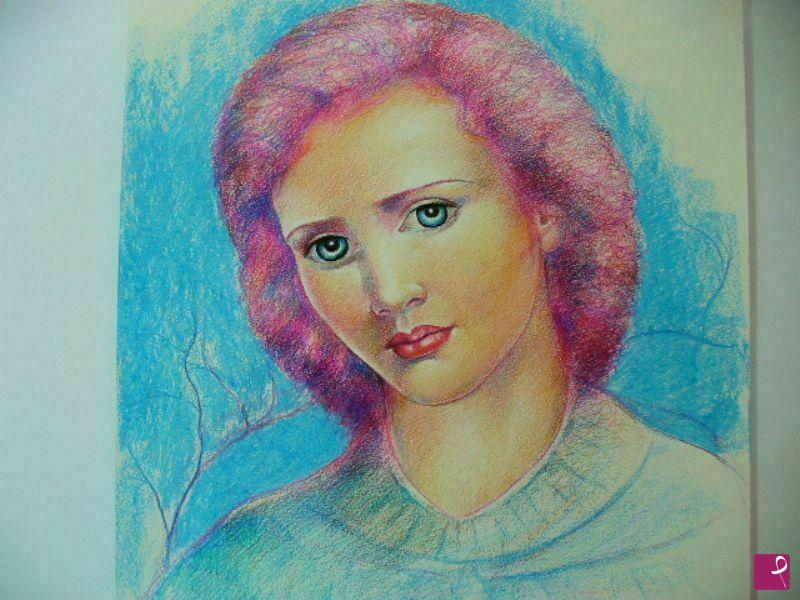 quadri in vendita online - Ritratto di ragazza triste