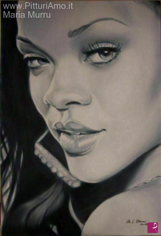 quadri in vendita online - Ritratto di Rihanna