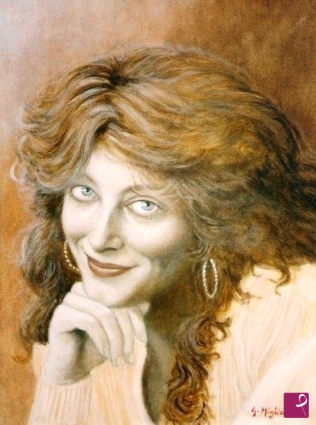 quadri in vendita online - Ritratto di Rosaria Grottella