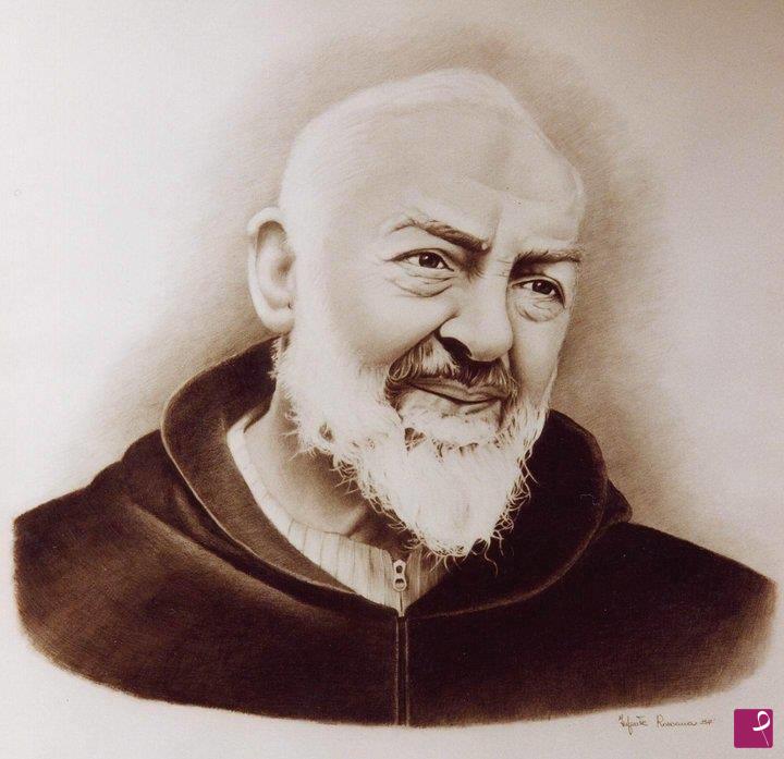 quadri in vendita online - "Ritratto di San Pio"