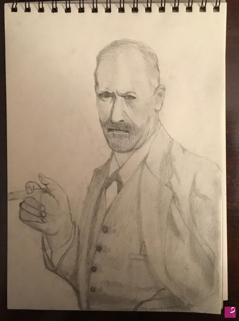 quadri in vendita online - Ritratto di Sigmund Freud