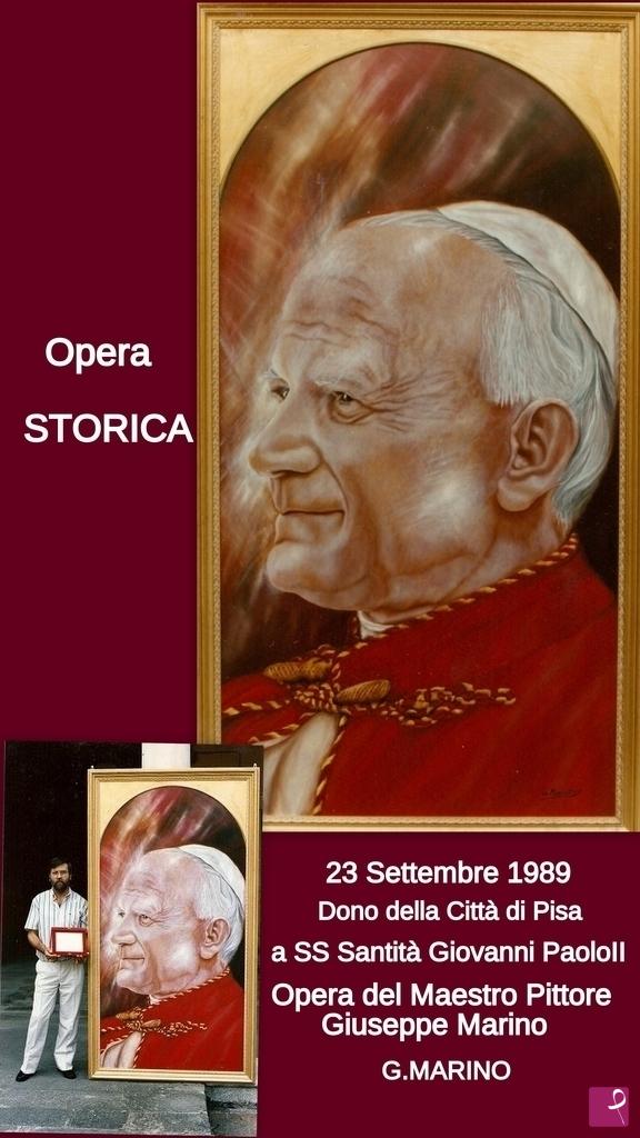 quadri in vendita online - Ritratto di S.S. Santità Giovanni Paolo II