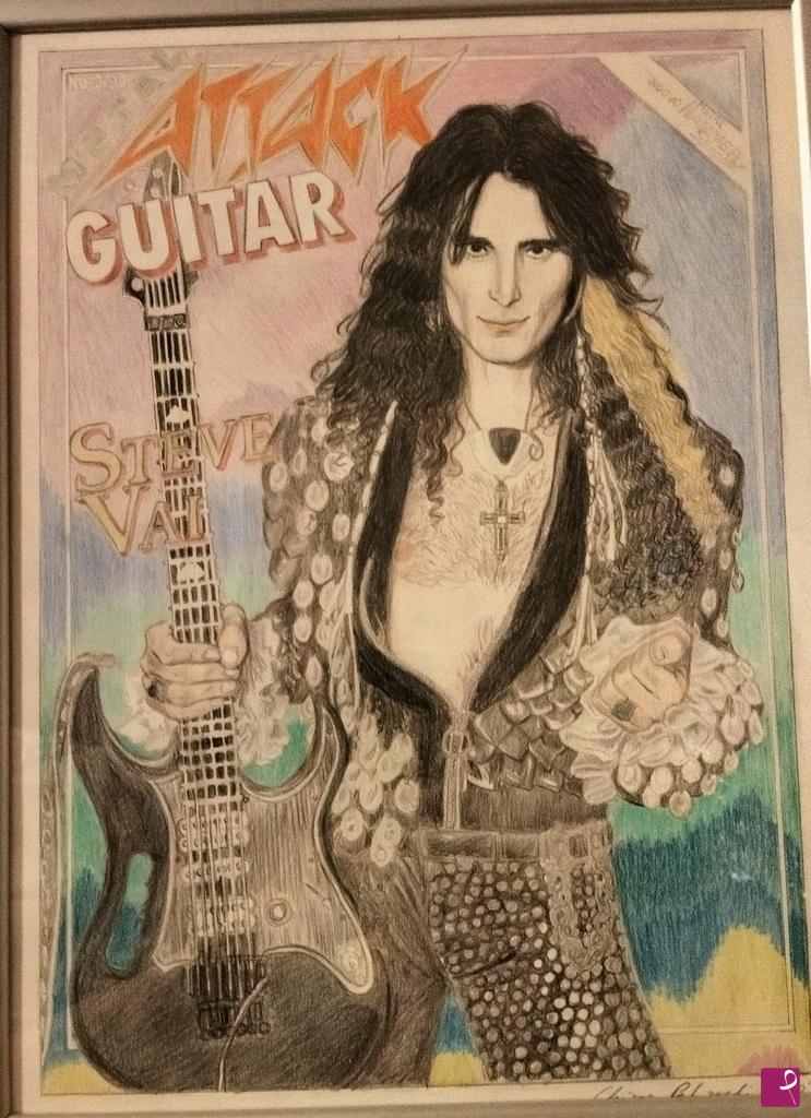 quadri in vendita online - Ritratto di Steve Vai 