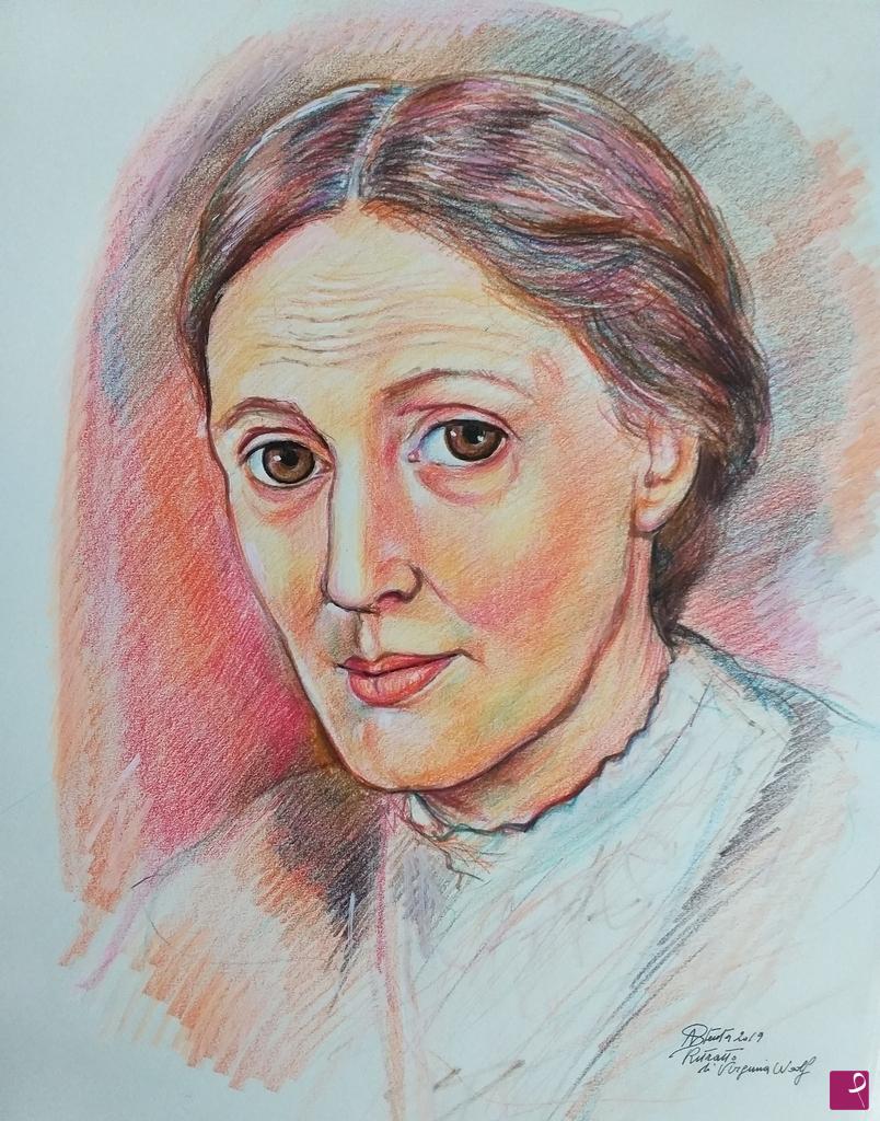 quadri in vendita online - "Ritratto di Virginia  Woolf"