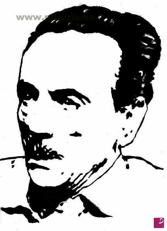 quadri in vendita online - ritratto eduardo de filippo acrilico napoli teatro