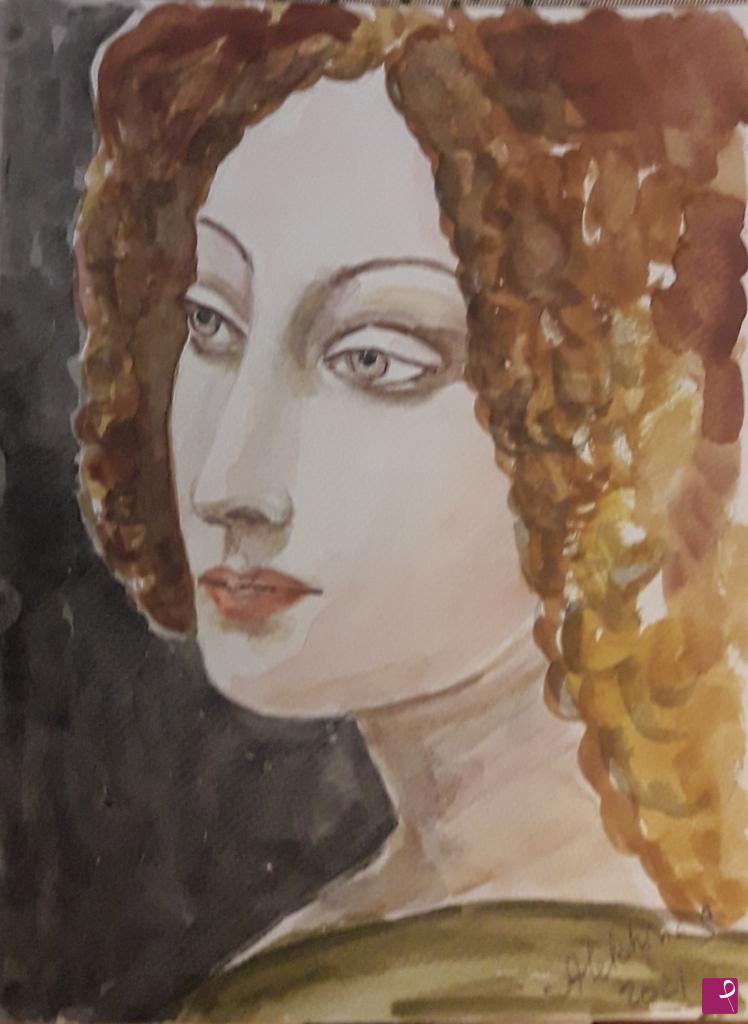 quadri in vendita online - Ritratto femminile