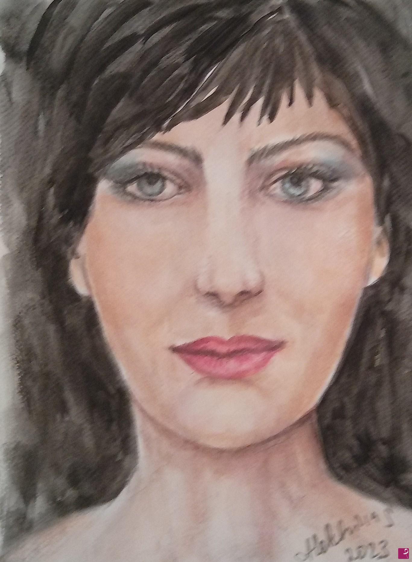 quadri in vendita online - Ritratto femminile 
