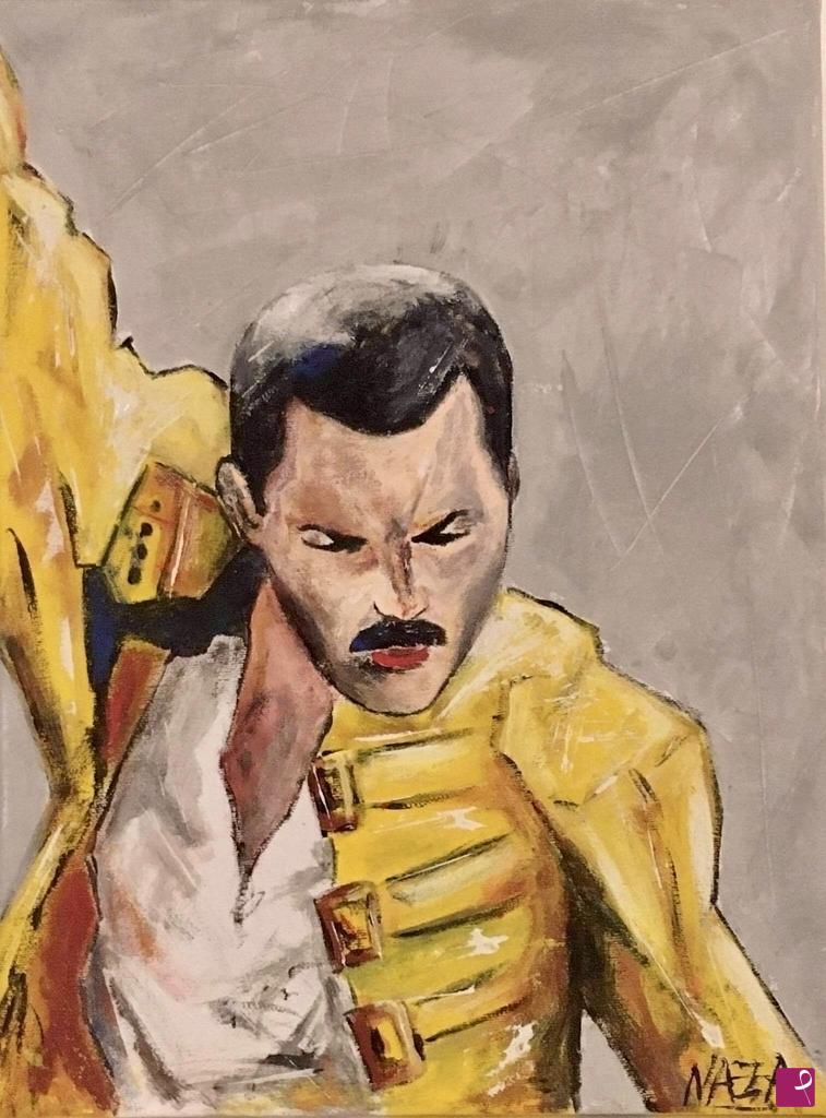 quadri in vendita online - RITRATTO FREDDIE MERCURY POP