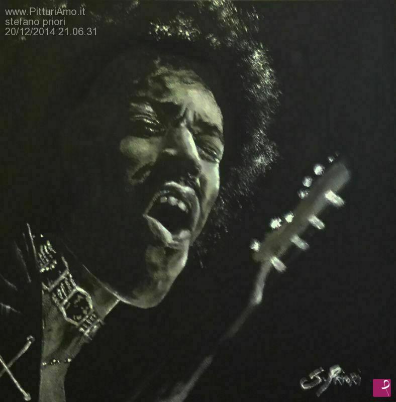 quadri in vendita online - Ritratto Jimi Hendrix