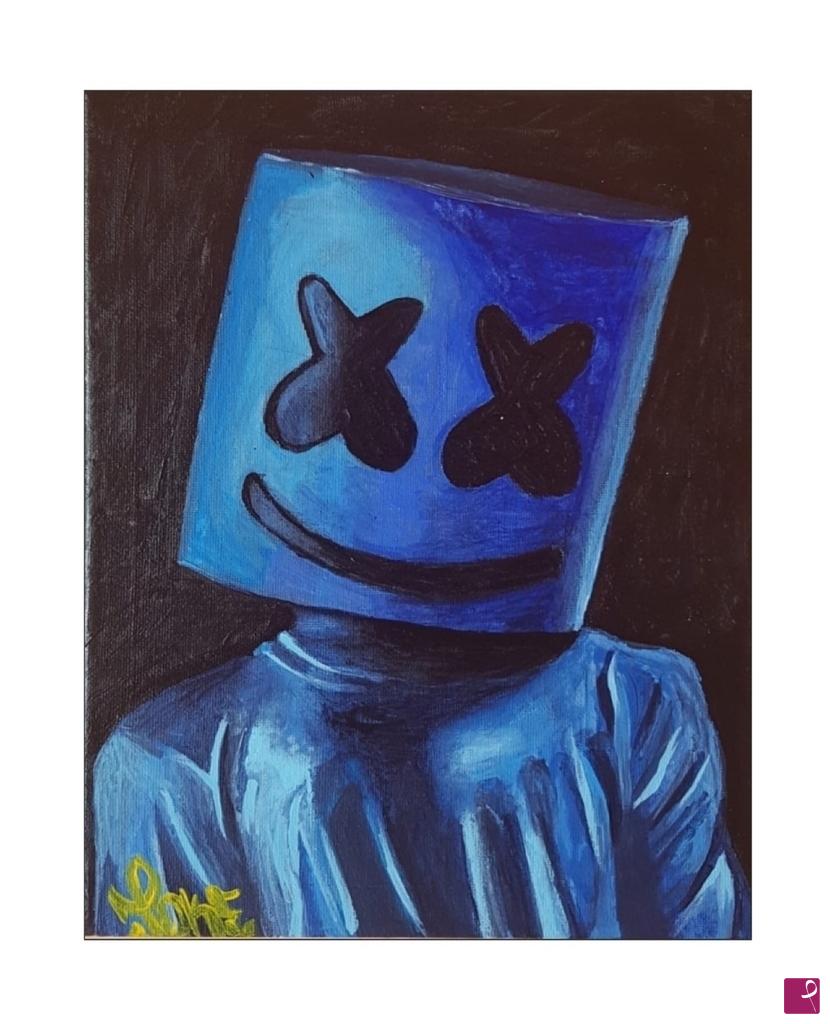 quadri in vendita online - Ritratto marshmello