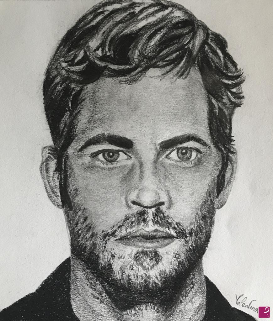quadri in vendita online - Ritratto Paul Walker