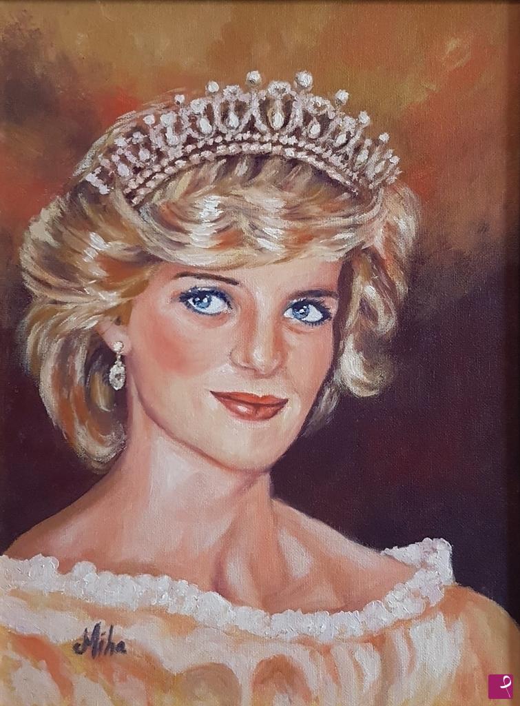 quadri in vendita online - Ritratto Principessa Diana